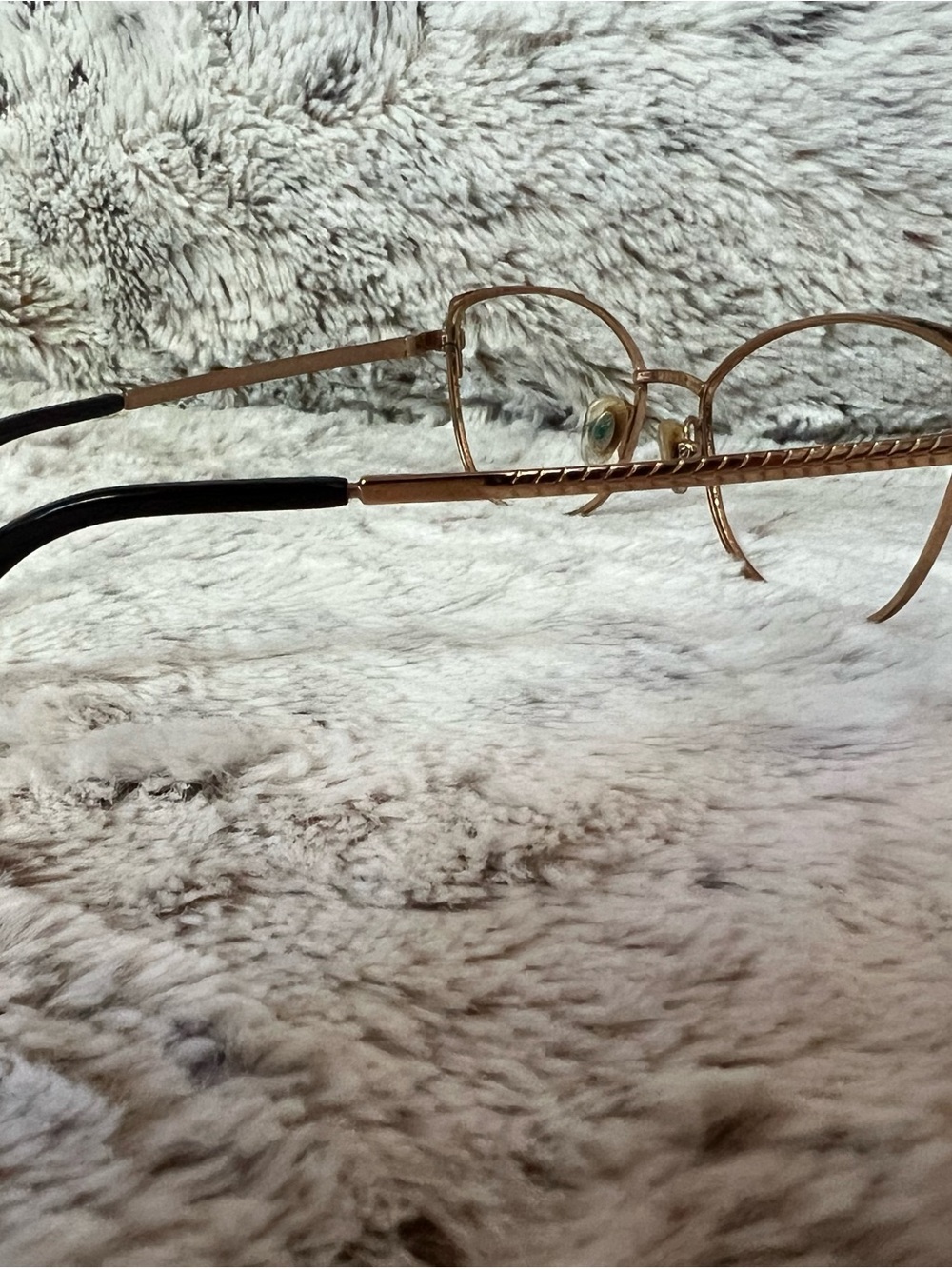 Women's Tiffany and Co gold metal and black cat eye frames - Picture 6 of 15